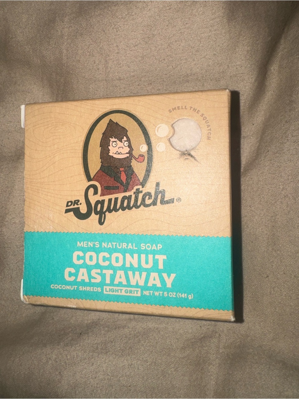 Dr. Squatch Coconut Castaway Men's Natural Soap - Teal & Brown